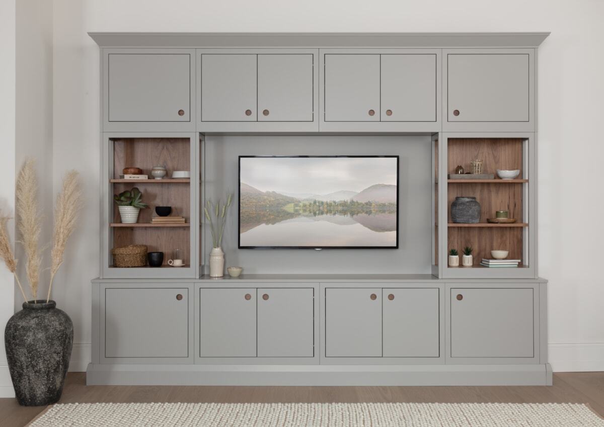 Bespoke services grey side tv unit