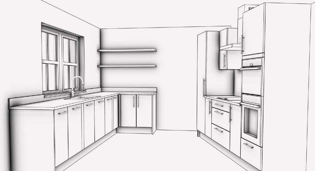 Small kitchen sketch